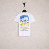 WGM Closing Shark Graffiti Printing Men's and Women's Short-Sleeved T-shirt