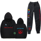 Travis Scott Astroworld Hoodie & Pant 2 Piece Set Fashion Men and Women