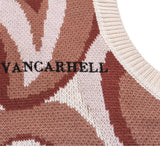 Men Sweater Vest Love Jacquard Sweater Vest Men's BF Idle Style Loose V-neck Sleeveless Sweater Vest