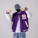 Skeleton Varsity Jacket Embroidered Baseball Uniform Men and Women Autumn Loose Jacket