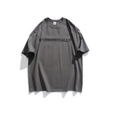 Men T-Shirt Summer Men's Letter Printed T-shirt Vintage Bottoming Shirt