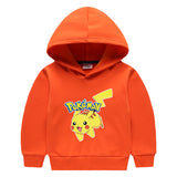Children Pokemon Pikachu Hoodie Fleece Hooded Hoodie Thickened