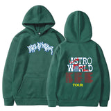 Travis Scott Astroworld Hoodie Hooded Fleece Casual Pullover