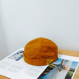 Beanies Patch Skullcap Men's and Women's Casual Spring and Autumn a Sailor's Cap