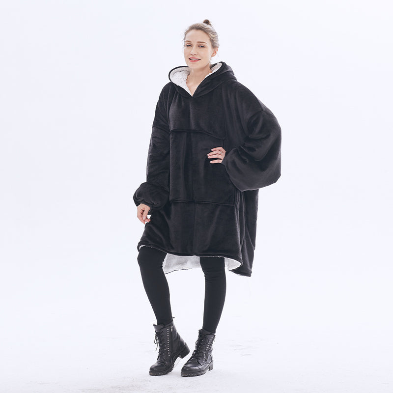 Hoodies Blankets Large Size Thickened Hooded Lazy Plush Home