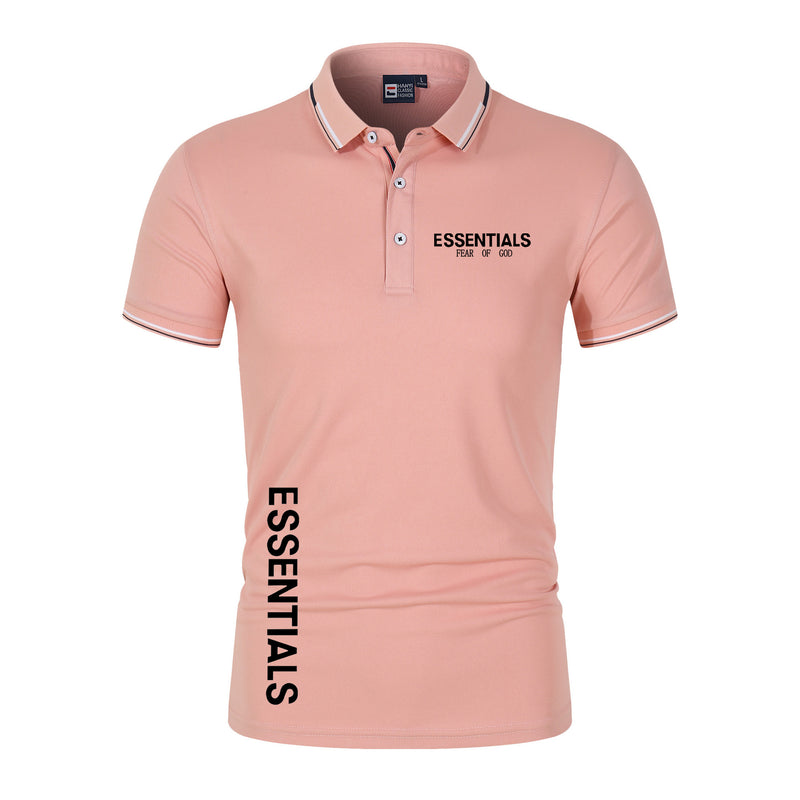 Men Fog Fear of God Essentials Polo Shirt Letter Print