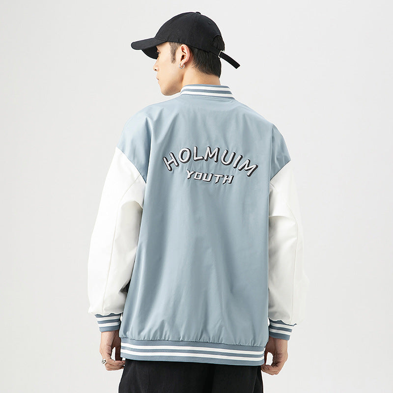 The Bears Varsity Jacket Male and Female Couples Wear Autumn Bear Handsome Sports Jacket Men's Baseball Uniform