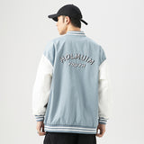 The Bears Varsity Jacket Male and Female Couples Wear Autumn Bear Handsome Sports Jacket Men's Baseball Uniform