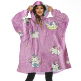 Hoodies Blankets Lazy Cover Blanket Pullover Autumn and Winter Pajamas