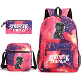 Stranger Things Backpack Pencil Case Shoulder Three-Piece Set
