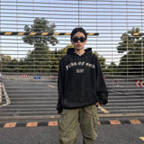 Saint Michael Hoodie Jerry Same Style Joint Name Fog Limited Heavy Distressed Vintage Hooded Sweater