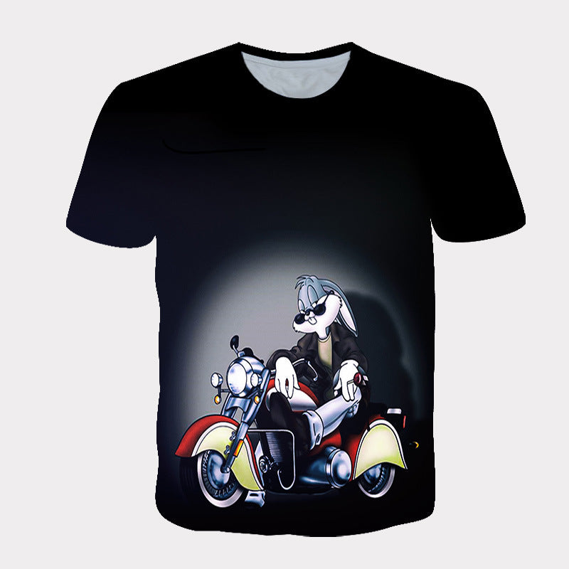 Bugs Bunny Shirt Summer Men'S And Women'S Casual T-Shirt Printed Short Sleeve