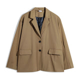 Men's Casual Suit Man Blzer Solid Color Vintage Blazer Men's Loose Lapels Jacket Street Casual Small Suit