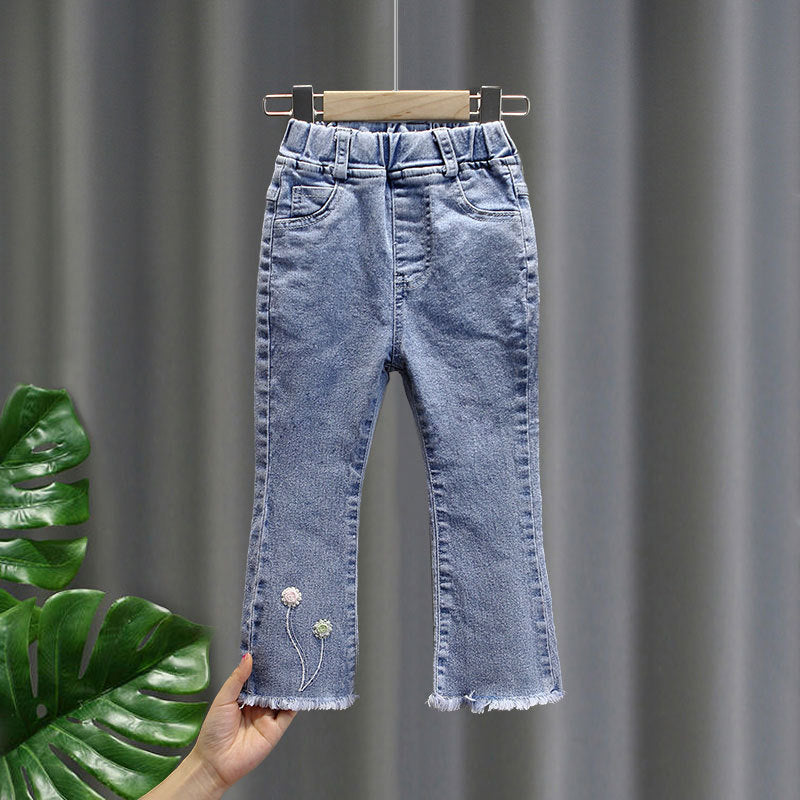 Toddler Boys Pants Girls' Denim Trousers Loose All-Matching Women