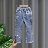 Toddler Boys Pants Girls' Denim Trousers Loose All-Matching Women