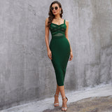 Winter Formal Dresses Mesh See-through Sexy Evening Dress Skinny Sheath Socialite Dress