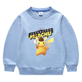 Children Pokemon Pikachu Hoodie Pikachu Children's Long Sleeve