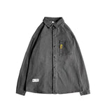 Men Denim Jacket Men's Denim Shirt Loose Spring and Autumn Casual Jacket