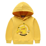 Children Pokemon Pikachu Hoodie Children's Hooded Sweatshirt Pikachu