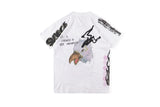 Cpfm T Shirt Flame Print Men's and Women's round Neck Short Sleeve T-shirt