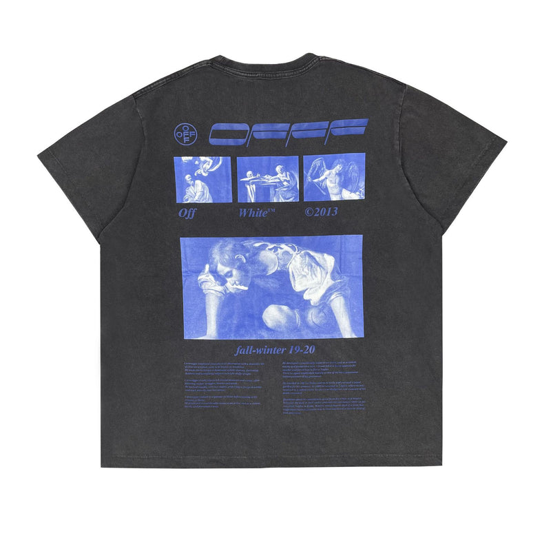 Caravaggio T Shirt Spring and Summer Oil Painting Printed Pullover Short Sleeve Men