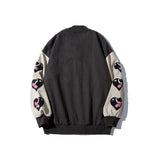 Baby Blue Varsity Jacket Baggy Coat Men's and Women's Jacket Autumn Baseball Uniform