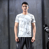 Sweat Wicking Shirt Men's Sports Short Sleeve Loose Casual