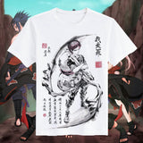 Itachi Uchiha Costume Naruto T-Shirt Naruto Sasuke Uchiha Skunk Kakashi Short Sleeve