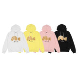 Palm Angels Hoodie Broken Bear Embroidered Hoodie Men's Coat