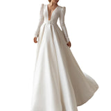 Lady Gaga Dress White Satin French Style Temperament Formal Dress