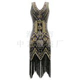 1920S Dress Vintage Sequins Dress Evening Dress Women Tassel Evening Gown