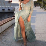 Lady Gaga Dress Banquet Evening Dress Dress Sequined Host Dress