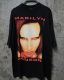 Marilyn Manson T Shirt Heavy Vintage Short Sleeve T-shirt Male and Female Large Size