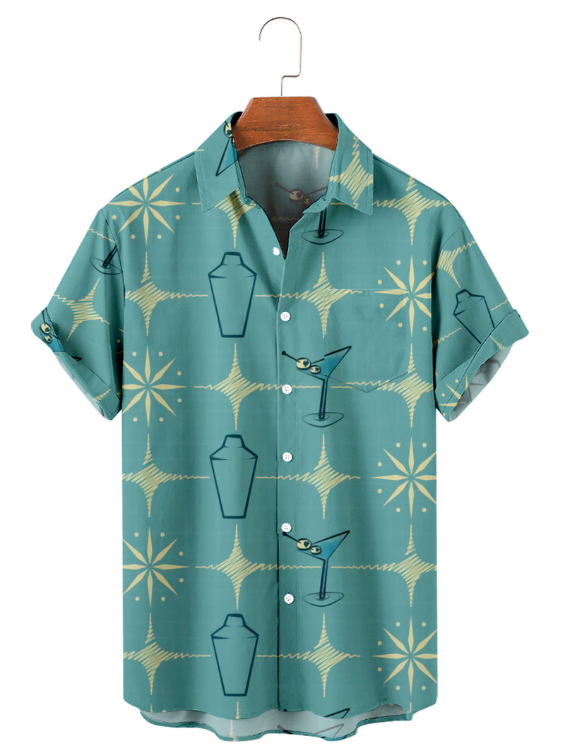 Men Beach T Shirts Men's Fashion Short Sleeve Shirt