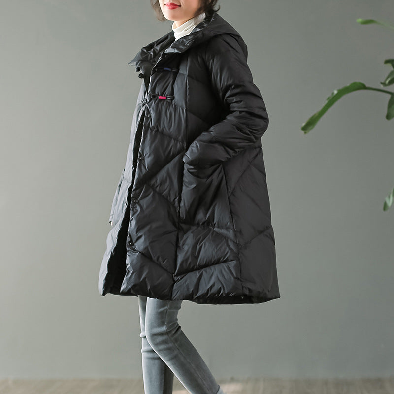Women Winter Coats Puffer Jacket Down Coat Fall Winter Hooded Down Jacket Female Warm White Duck Down Coat