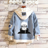 Comic Denim Jacket Spring and Autumn Men and Women Fashion Denim Jacket