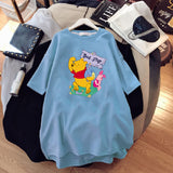 Oversized 90S T Shirt Short-Sleeved T-shirt for Women Loose Top Wear Summer