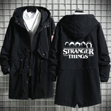 Stranger Things Hellfire Club Hoodie StrangerThings Season 4 Men's and Women's Mid-Length Trench Coat