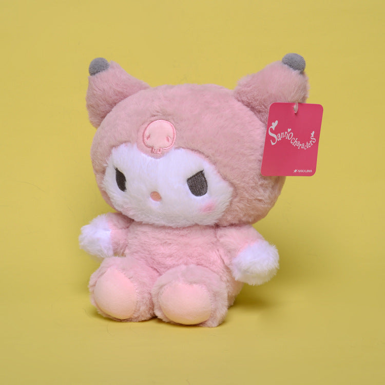 My Melody Plush Cute Cartoon Pink Clow M Melody Plush Toy Doll Children Doll Prize Claw Doll Kulomi