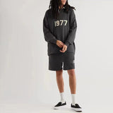 Fear of God Essentials 1977 Rugby Wheat Sweater Fog Printed Casual Loose