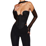 Music Festivals Rave Outfits Girls Tops Spring and Summer Women's Clothing Fashion Long Sleeve Sexy