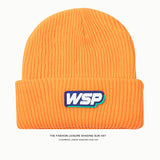 Toboggan Hat Women's Autumn Letters Winter Warm Men