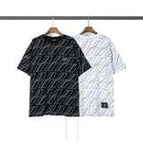 We11 Done T Shirts Loose Black Striped Casual Men and Women Same Style