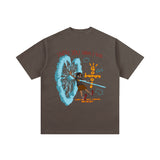 Cactus Jack McDonalds Shirt Spring/Summer Hip Hop Cartoon Printed Short Sleeve