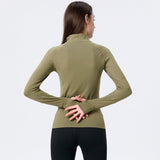 BBL Jacket Autumn and Winter Zipper Cardigan Sports Workout Clothes Long Sleeve Jacket