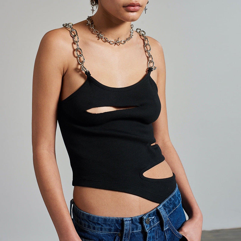 Women Rave Outfits Tops Summer Sexy Cutout Inner Vest
