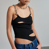 Women Rave Outfits Tops Summer Sexy Cutout Inner Vest