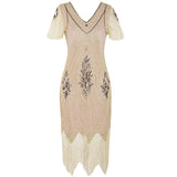 1920s Dress Sequined Tassel Evening Dress Party Dress