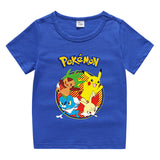 Children Pokemon Pikachu T Shirt Cotton T-shirt Casual Sports Cute