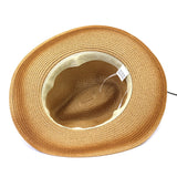 Straw Cowboy Hats Spring and Summer Men's and Women's Outdoor Travel Sun Hat